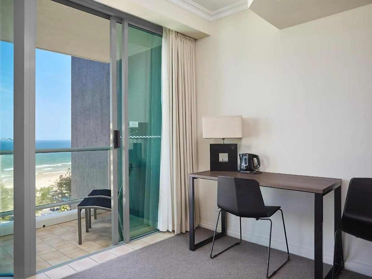 Skyline And Beach View With King Bed Studio In Gold Coast Apartment